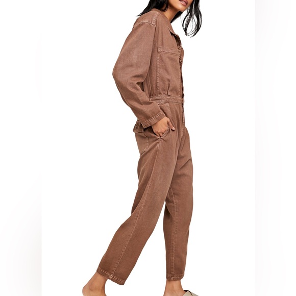 Free People Pants - Free People Brown Jumpsuit